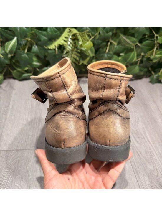 Dirk Bikkembergs Studded Leather Brown Biker Boots  37 EU main image 5